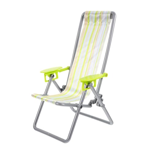 COOPHYA Miniatur Faltbarer Strandstuhl Puppenhaus Zubehör Gelb Grün Gestreift Realistische Mini Strandliege Tragbarer Puppenmöbel Dekorationsstuhl Platzsparendes Modell für Puppenhaus Deko COOPHYA Miniatur Faltbarer Strandstuhl Puppenhaus Zubehör Gelb Grün Gestreift Realistische Mini Strandliege Tragbarer Puppenmöbel Dekorationsstuhl Platzsparendes Modell für Puppenhaus Deko von COOPHYA