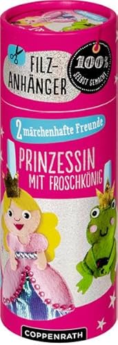 Filzanhänger: Kleine Prinzessin mit Froschkönig: 2 märchenhafte Freunde von COPPENRATH, MÜNSTER