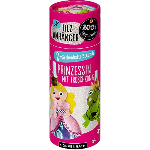 Filzanhänger: Kleine Prinzessin mit Froschkönig: 2 märchenhafte Freunde von Coppenrath Verlag GmbH & Co. KG