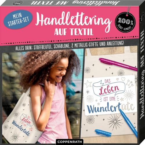 Mein Handlettering Starter-Set: auf Textil von COPPENRATH, MÜNSTER