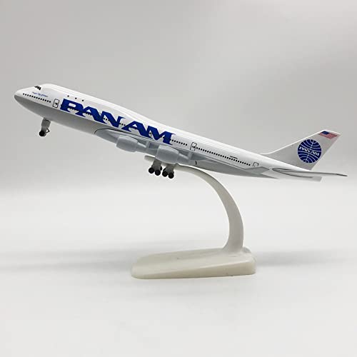 COPTRA 20CM Legierung Flugzeugmodell mit Fahrwerk Boeing 747 American Pan Am Ornament Auto Ornament von Buosha