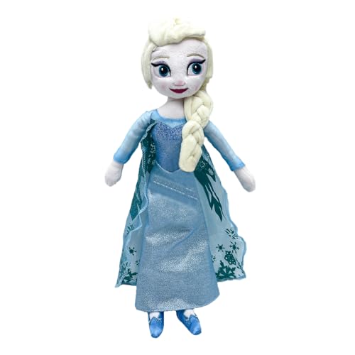 COQOYO Froze Kuscheltier Eiskönigin Eisa Prinzessin Plüschtier, 40cm Cartoon Anime Stofftier Plushie, Superweich Blau Plüsch Puppe Figure Spielzeug, Geburtstag und Weihnachten Geschenke für Mädchen von COQOYO