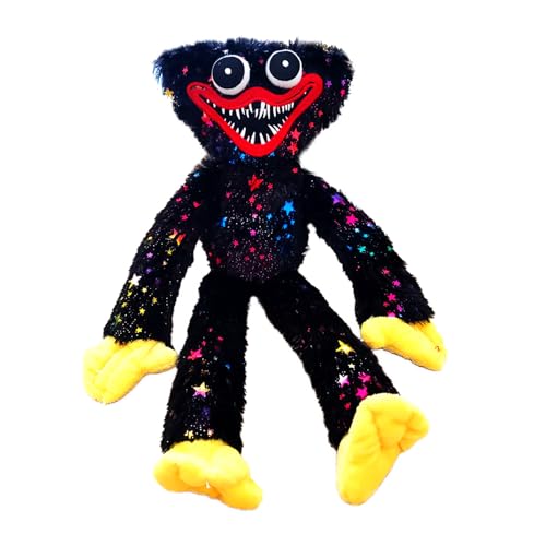 COQOYO Kuscheltier, Poppy Plüschtier Schwarz, Gruseliges Horror Monster Playtime Stofftier, 40cm Plüschpuppe Lustige Smiling Plushie Figure Spielzeug, Geburtstag Geschenke für Kinder von COQOYO