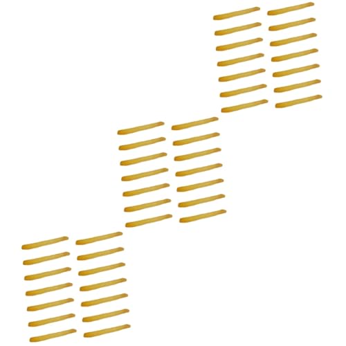 90 STK Simulationsmodell Für Pommes Frites Simuliertes Pommes-Modell Simulation Pommes-Modell Künstliches Französisch Realistisches Falsches Pommes-Modell Falsche Pommes Yellow PVC CORHAD von CORHAD