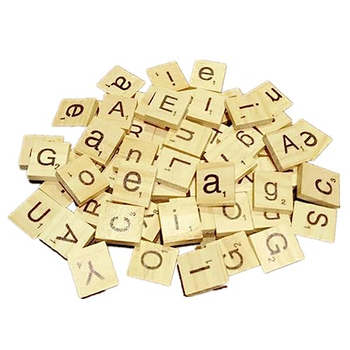 CORHAD 1 200 Stück Kinderspiel Holzklötze Buchstabenrätsel Kinder Rätsel Brettspiel-buchstabenplättchen Rätsel Für Kinder Alphabet-Puzzle Englische Alphabetblöcke Bambus von CORHAD