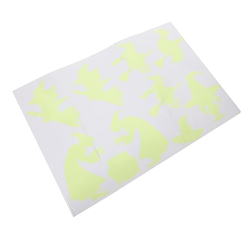 CORHAD 1 Blatt Halloween Witch Glow-in-The-Dark Aufkleber Horror-leuchtaufkleber Leuchten Im Dunkeln Wandaufkleber Horror-wandtattoo Halloween-wandtattoo Das Haustier Green von CORHAD