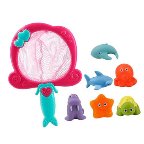 CORHAD 1 Satz Angeln Badewanne Angelspielzeug Badewannenspielzeug für Kinder Babybadewanne Shower Toys Aqua Spielzeug Wasserspielzeug Spielzeug für die Babyparty Plastik rot von CORHAD