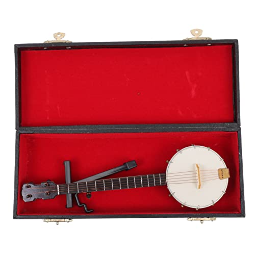 CORHAD 1 Satz Banjo-Modell Miniatur-Puppenhausmodell Simulationsinstrument Ornament wohnungseinrichtung wohnungsdeko Musikinstrumentenmodell dekorative Banjo-Instrumente Körper (Holz) von CORHAD