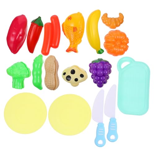 CORHAD 1 Satz Cecilia Gemüse Spielen Spielzeug Gemüse Spielset küchenspielzeug für Kinder Kitchen Toys for Küchenspielhausspielzeug lustiges schneidendes Gemüsespielzeug Plastik von CORHAD