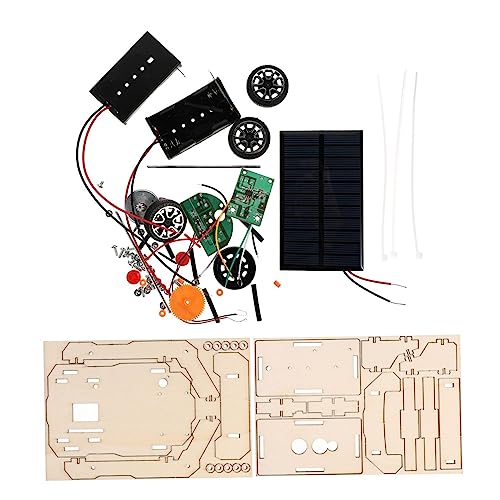 CORHAD 1 Satz DIY Fern Gesteuertes Auto Solarbetriebenes Spielzeug Montageauto Spielzeug Rc-Spielzeug Solarbetriebenes Auto-kit Solarbetriebenes DIY-Spielzeug Solar- Kinderauto Hölzern von CORHAD