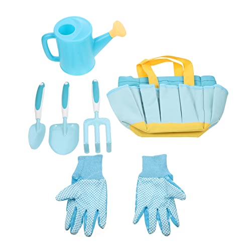 CORHAD 1 Satz Gartenwerkzeug-Set Bastelset für Kinder Mädchen Spielzeug Mini-Gartenhandwerkzeuge giesskanne Kinder kindergiesßkanne Kindergartengeräte Gartenschaufel für Kinder Abs Blue von CORHAD