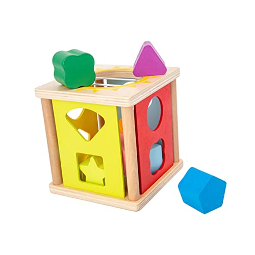 CORHAD 1 Satz Intelligenz-Box Spielset für Jungen Geometrie Lernspielzeug spaß kindergeburtstags mitgebsel Jungs-Spielzeug Kinderspielzeug Puzzle Bausteinspielzeug Kinder baustein hölzern von CORHAD