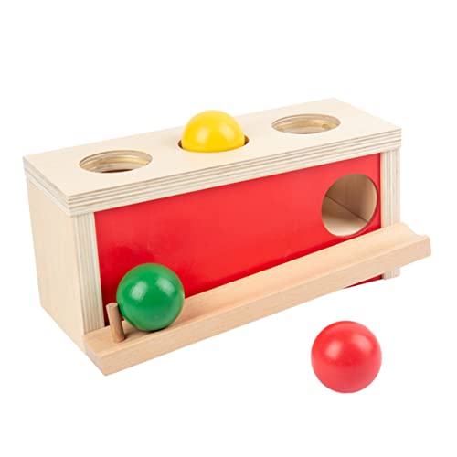 CORHAD 1 Satz Klopfen Sie den Ball Kleinkindspielzeug Kinder spielset Spielzeug für Kleinkinder interaktives Spielzeug Kinderspielzeug Hand-Auge-Koordinationsspielzeug hölzern rot von CORHAD