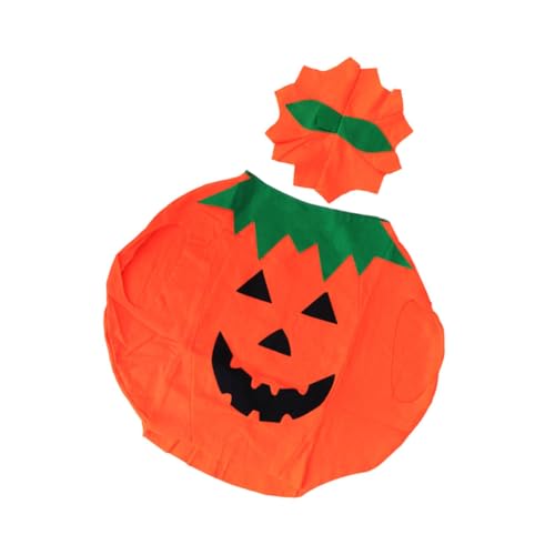 CORHAD 1 Satz Kürbismantel Dekoratives Kürbiskostüm Festival-kürbis-kostüm Halloweenkostüm Waschbare Halloween-Kleidung Bequemes Kürbiskostüm Party-Halloween-kostüm Stoff Orange von CORHAD