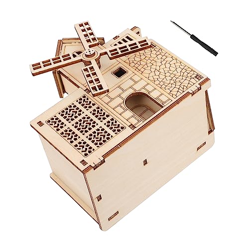 CORHAD 1 Satz Modell Aus Holz Spielzeuge Puzzle-Spielzeug Pädagogisches Spielzeug Rätsel 3D-Puzzle Zusammengebautes Stifthaltermodell Musikspielzeug Kinderspielzeug Hölzern Brown von CORHAD