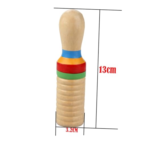 CORHAD 1 Satz Pädagogisches Musikalisches Spielzeug Einsteiger-schlaginstrument Musikspielzeug Für Kinder Schallschlauch Percussion-Instrument Mit Einem Eingängigen Ring Beige Hölzern von CORHAD