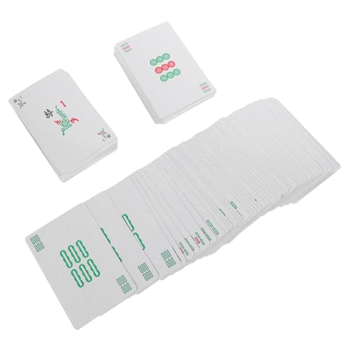 CORHAD 1 Satz Poker Spielzeug-Taschenlampe Chinesische Spielkarten Washi-Tape Schwarz Amerikanisches Mahjong-kartenspiel Chinesische Mahjong-Spielkarte Reise-Mahjong-Karte Wasserdicht von CORHAD