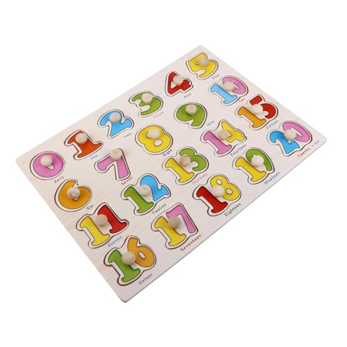 CORHAD 1 Satz Puzzle Kinderrätsel Rätsel Zum Frühen Lernen Spielzeug Zahlenrätsel Für Kinder Colorful Hölzern von CORHAD