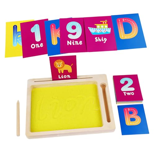 CORHAD 1 Satz Spielzeug Zum Sandmalen Kinder Farbiges Sandbrett DIY Handgemachte Sandmalerei Farbige Sandmalerei Lernspielzeug Kunstspielzeug Für Kinder Im Vorschulalter Kunst-kit Papier von CORHAD