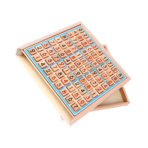 CORHAD 1 Satz Sudoku aus Holz Rechenspielzeug 9-Gitter-Spiel Schach Sudoku-Brettspiel Kinderspielzeug lernspiele Kinder Sudoku-Spielzeug für Kinder Spielzeug für die Früherziehung hölzern von CORHAD