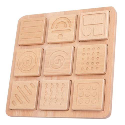 CORHAD 1 Satz Taktiles Puzzle Spielzeug Zum Sortieren Von Formen Alphabet-Labyrinth-Brett Logikspiel Spielzeug Lustiges Kinderspielzeug Spielzeuge Für Sensorische Spiele Holz von CORHAD