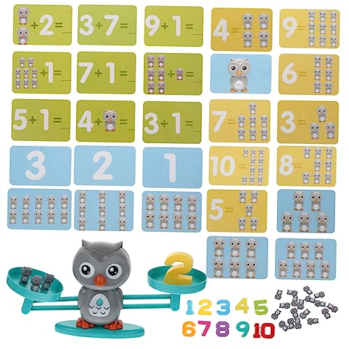 CORHAD 1 Satz Waagen ausbalancieren Gleichgewicht balanciert Waage Spielzeug Kinder mathematisches Spielzeug Kidzrobotix Kinderwerkzeuge Stammlernwerkzeug Balance-Mathe-Spiel Plastik Grey von CORHAD