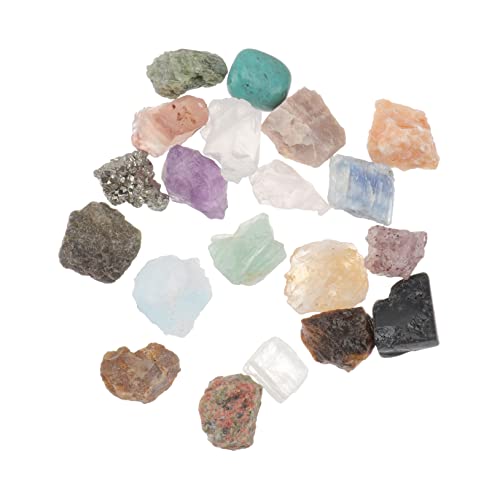 CORHAD 1 Schachtel Gesteins Mineral Proben Gehirnspielzeug Rock-Tumbler-kit Lernspielzeug Für Kleinkinder Sammlung Von Kinderfelsen DIY Stamm Lernspielzeug Erzproben Naturstein Mineralien von CORHAD