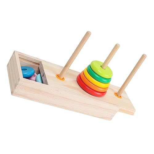 CORHAD 1 Set BAU Ring Stapler Rainbow Nesting Spielzeug Baby Geometrische Stapler von CORHAD