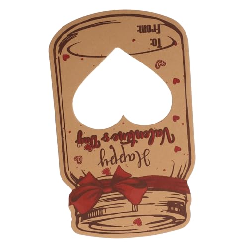 CORHAD 1 Set Bonbonglas-valentinskarten, Papier-süßigkeiten-austauschkarten Für Kinder, Klassenzimmer, Schule, Partyzubehör, Drift-flasche, Valentinskarten Mit Taschen CORHAD 1 Set Bonbonglas-valentinskarten, Papier-süßigkeiten-austauschkarten Für Kinder, Klassenzimmer, Schule, Partyzubehör, Drift-flasche, Valentinskarten Mit Taschen von CORHAD