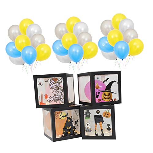 CORHAD 1 Set Box Ballonbox Dekor Luftballons Halloween Foto Requisiten Halloween Ballonboxen Halloween Partyzubehör Emulsion von CORHAD