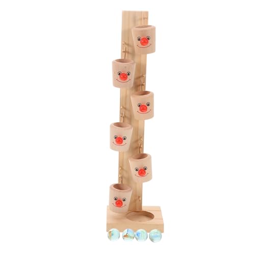 CORHAD 1 Set Desktop Marmor Ball Drop Spiel Spielzeug Holz Ball Drop Spielzeug Hand-koordination Entwicklung Spielzeug Slider Turm Spielzeug Für Kinder von CORHAD