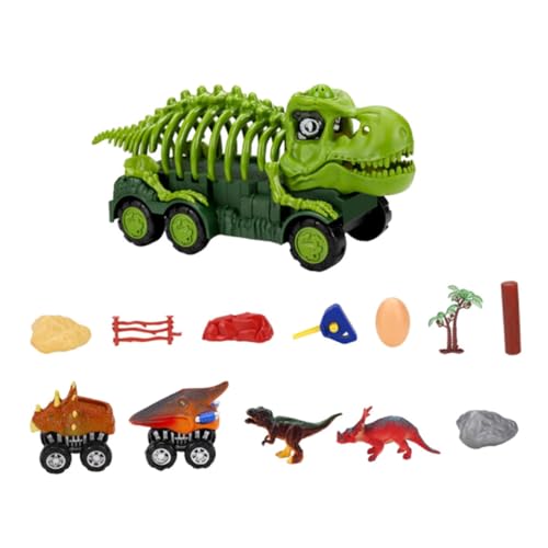 CORHAD 1 Set Dinosaurier Essen Auto Spiel Rutsche Auto Dinosaurier LKW Dinosaurier Spielzeug Rutsche Auto Simulation Dinosaurier Zum Spielen Geschenk Auto Spielzeug Jungen Dinosaurier von CORHAD