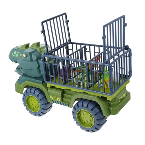 CORHAD 1 Set Dinosaurier Rückziehauto Fahrzeuge LKW Junge Autospielzeug Dinosaurier Autos Kinder Rückziehspielzeug Dinosaurier Modell Verwandelndes Auto Trägheitsauto Spielzeug von CORHAD