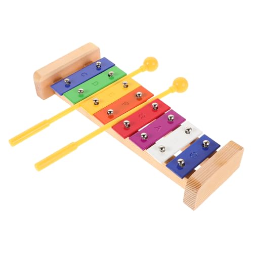 CORHAD 1 Set Kinder-xylophon Mit Acht Noten, Holzschlaginstrument, Musikinstrument Für Kinder, Handklopf-musikspielzeug von CORHAD