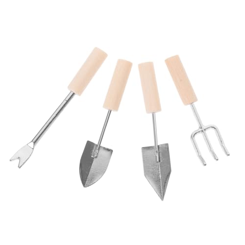 CORHAD 1 Set Miniatur Gartengeräte Für Puppenhäuser Inkl Mini Sandrechen Und Schaufel Ideale Mini Dekoration Für Gartenliebhaber Und Kreative Bastelprojekte von CORHAD