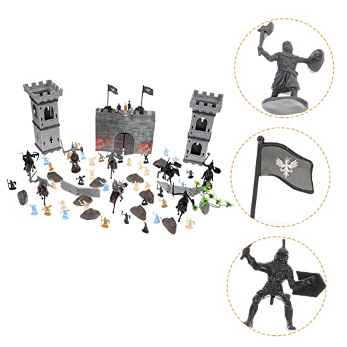 CORHAD 1 Set Soldatenmodell Sandkasten Miniaturen Kleine Soldatenmodelle DIY Burgbau Miniatur Menschen Figuren Soldat Actionfigur Spielzeugsoldaten Minifigur Kunststoff von CORHAD