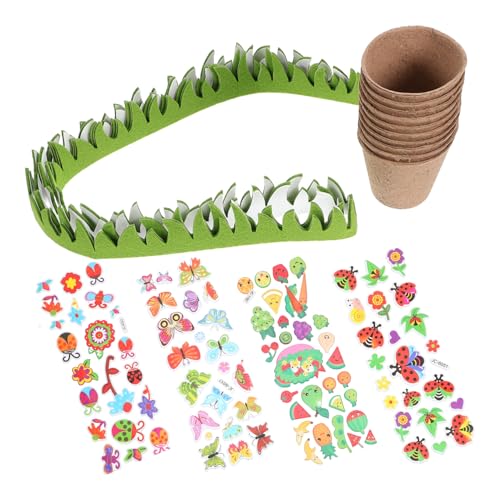 CORHAD 1 Set Zellstoff Sämlingsbecher Pflanzenstart Kindergarten Topfpflanzen Starterbecher Innenanbau Zellstoffbecher Zellstoff Kindergarten Pflanzbecher Für DIY Papier Blumentopf von CORHAD