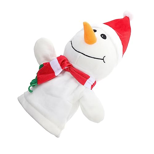 CORHAD 1 Stück Weihnachtsfingerpuppe Schneemann Fingerspielzeug Eltern-Kind-Spielzeug von CORHAD