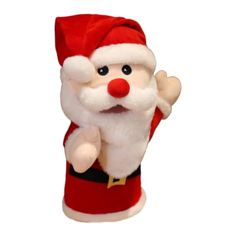 CORHAD 1 Stück üsch Weihnachtsmann Handpuppe Niedliches Für Eltern Kind Interaktion Ideal Für Puppenspiele Und Kreative Weihnachtsaktivitäten Ca von CORHAD