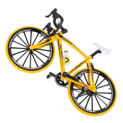 CORHAD 10 Miniatur Fahrrad Modell Aus Kreatives Gelbes Mit Gebogenem Lenker Für Sammler Und Ideal Als Oder Dekoration von CORHAD