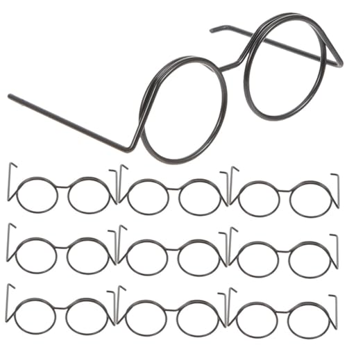 CORHAD 10 Stück Puppenbrillen Puppensonnenbrillen Miniaturbrillen Requisiten Brillen Requisiten Zum Anziehen Basteln Sonnenbrillen Zum Dekorieren Entzückende Mini Brillen von CORHAD