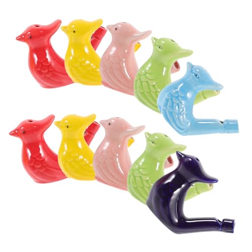 CORHAD 10 Stück Teiliges Bunte Keramik Vogelpfeifen für Kreative Wasservogelform Pädagogisches Musikspielzeug Musikalität für Kindergeburtstag und Lernspaß CORHAD 10 Stück Teiliges Bunte Keramik Vogelpfeifen für Kreative Wasservogelform Pädagogisches Musikspielzeug Musikalität für Kindergeburtstag und Lernspaß von CORHAD