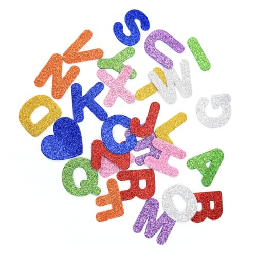 CORHAD 100 Stück Puffy Sticker Für Jungen Und Mädchen Alphabet-Aufkleber Dekorative Buchstabenaufkleber Für Das Frühe Lernen von CORHAD