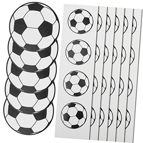 CORHAD 100St Fußball-Aufkleber Umschlagaufkleber Aufkleber für Fußballhelme geschenksticker Sticker Fußball-Siegelaufkleber Fußballaufkleber Selbstklebendes Kupferplattenpapier von CORHAD