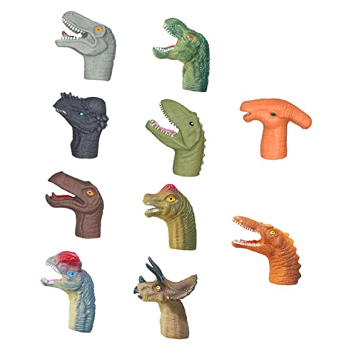 CORHAD 10St Dinosaurier-Handpuppe Minispielzeug für Kinder Fingerpuppen Handpuppen interaktives Spielzeug kinderspielzeug Spielzeug für Kinder im Vorschulalter Mini-Fingerpuppen Abs von CORHAD