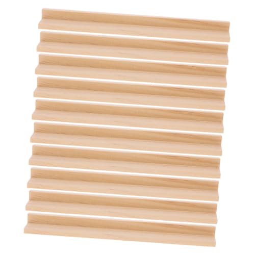 CORHAD 10St Englische Alphabetbasis Domino-Halter Zubehör für Dominospiele Desktop-Domino-Racks Domino Holzständer Holz Buchstaben Sockel DIY zubehör Dominosteine ​​aus Holz hölzern von CORHAD