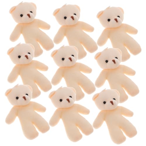 CORHAD 10st Teddybär- Frauen Brosche Reversnadel Hut Broschen Kleidung Broschen Mantelbrosche Plüsch Bär Ornament Plüschbärendekor Kleidung Dekorativer Bär Weiß -Fleece von CORHAD