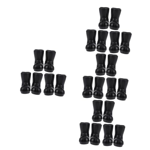 CORHAD 12 Paar Mini Stiefel Mini Dinge Mini Spielzeug Für Kinder Weihnachten Weihnachtsmann Schuhe Spielzeugstiefel Kleine Schwarze Stiefel Für Den Weihnachtsmann Für Zwerge von CORHAD