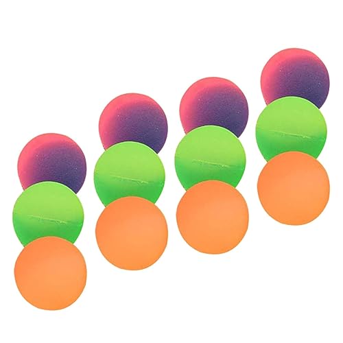 CORHAD 12St Hüpfender Ball springende Bälle Springball für Kinder Bälle hüpfen Pitbälle spielzeug für kinder kinderspielzeug kid toys große Hüpfbälle Kinder mattierte Bälle Gummi Colorful von CORHAD