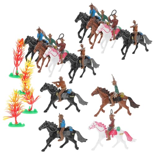 CORHAD 12St Puppenmodell hühner Spielzeug Vintage Dekoration mädchen Spielzeug Reiterfigur Modell Wildwestfiguren weihnachtsdeko menschliche Mikromodelle Tischdekorationen Plastik von CORHAD